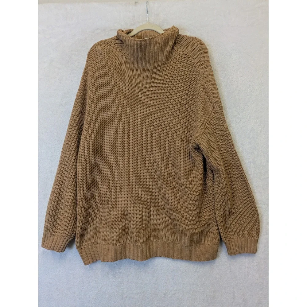 American Eagle Outfitters Women's Oversized Turtleneck Sweater Camel‎ XS/S